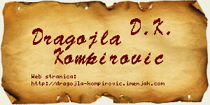 Dragojla Kompirović vizit kartica